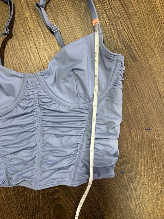 Gilly Hicks Womens Ruched Babydoll Corset Top Sz S Y2K Coquette Fairy Milkmaid - Picture 8 of 8